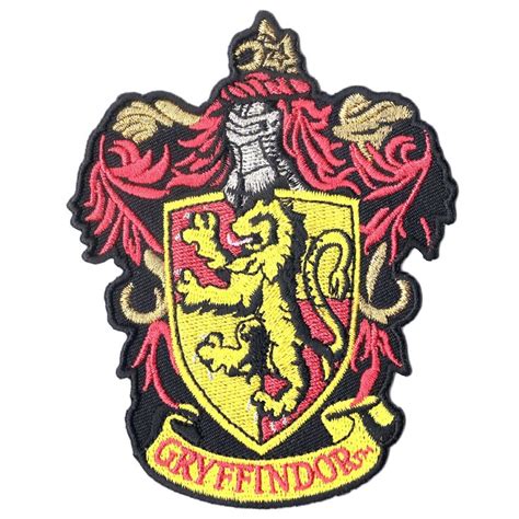 Harry Potter Gryffindor Crest Embroidered Iron On Patch Harry Potter