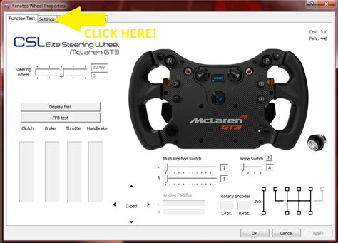 My Fanatec CSL Elite Force Feedback Settings PC PS5 Assetto 45 OFF