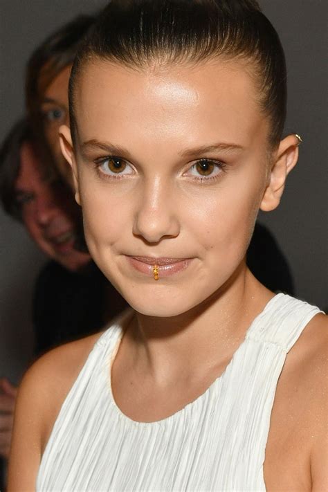 Millie Bobby Brown Debuts Lip Ring At Nyfw Allure