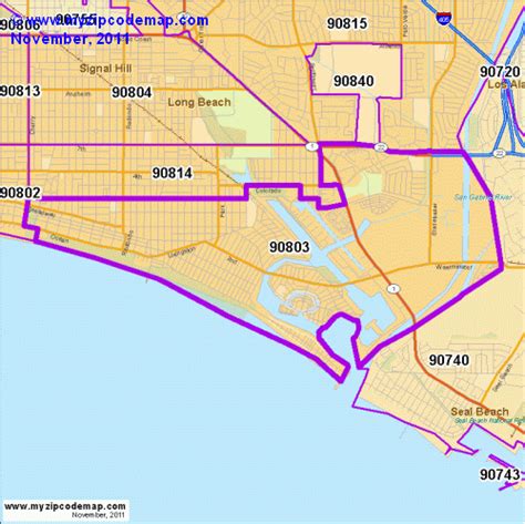 Zip Code Map Of 90803 Demographic Profile Residential Housing