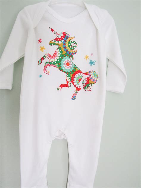 Personalised Unicorn Baby Clothes Unicorn Baby Outfit Etsy Uk