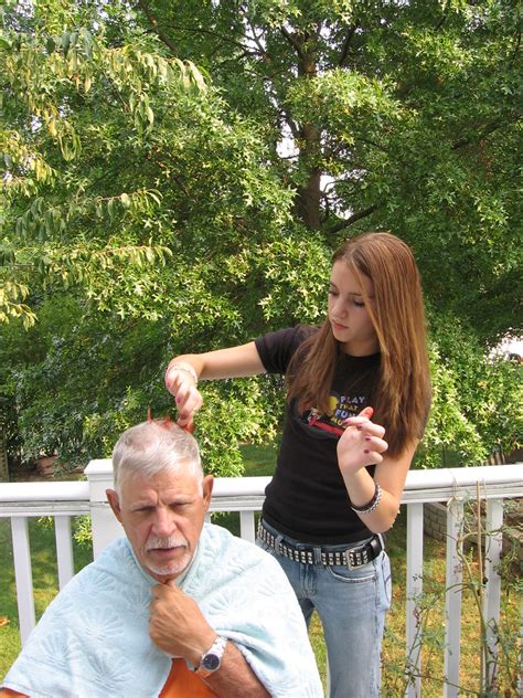Jessica And Grandpa Grandpa Is Getting A Purty Hairdo Forrest