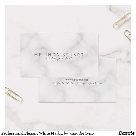 Luxury business cards with marble texture and vector. Professional Elegant White Marble Business Card | Zazzle.com | White marble, Elegant, Business cards