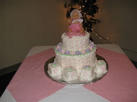 Baby Shower Cake Horrible Plastic Baby On Top Shower Cakes Baby