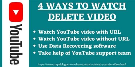 How To Watch Deleted YouTube Videos In 2023 A Simple Guide