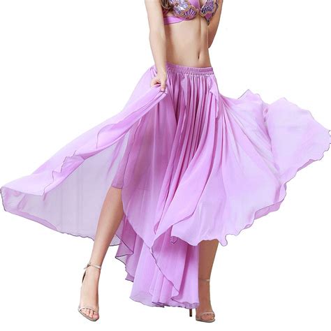 Buy Royal Smeelasexy Slit Belly Dance Chiffon Skirts Belly Dancing Costume For Women Elastic