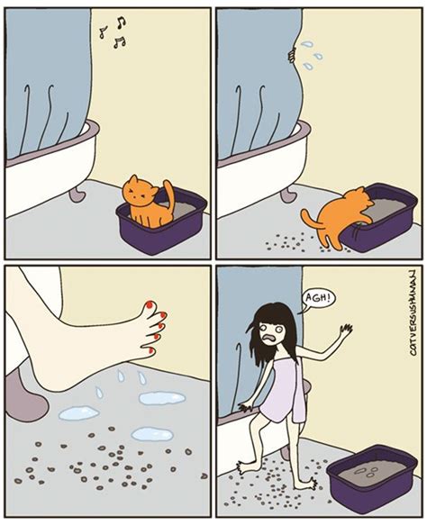 113 Hilarious Comics That Perfectly Capture Life With Cats Cat Vs