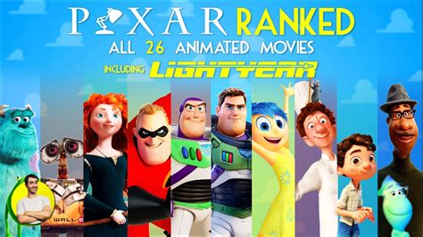 Pixar Animation All 26 Movies Ranked Worst To Best W Lightyear