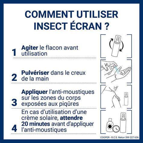 INSECT ÉCRAN Zones Infestées Répulsif Anti Moustiques Spray Peau