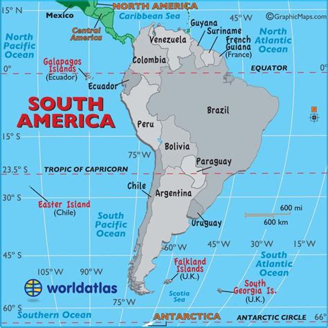 South America Map Tropic Of Capricorn Zip Code Map