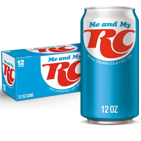 Rc Cola Soda 12 Fl Oz Cans 12 Count