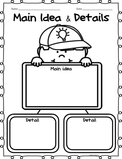 Main Idea Graphic Organizers