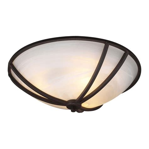 Where flush ceiling lights work best. PLC Lighting 3-Light Ceiling Oil Rubbed Bronze Flush Mount ...