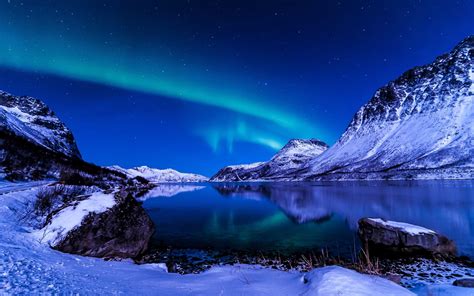 Northern Lights Winter Wallpapers Wallpaper Cave