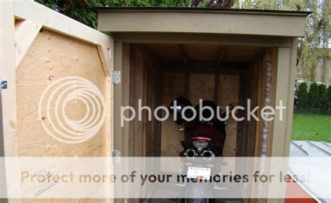 Here A How To Build A Motorcycle Storage Shed Shed Plans For Free