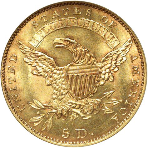 1830 5 Ms Capped Bust 5 Ngc