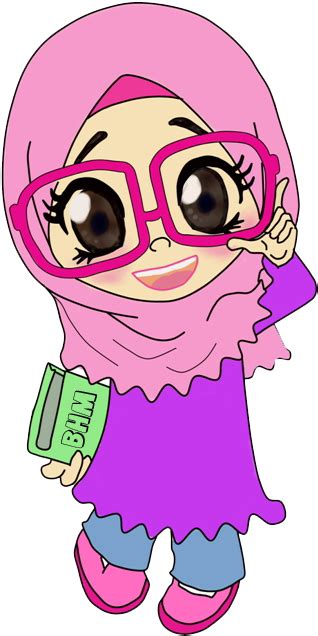 Chibi Clipart Muslimah Download Gambar Kartun Muslimah Png Image With