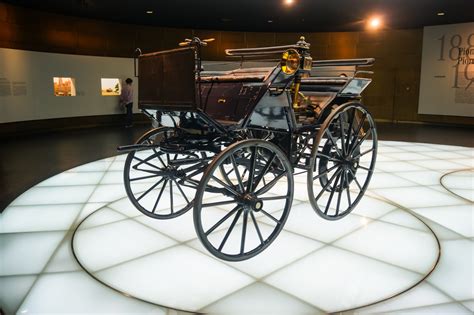 1886 Daimler Motorized Carriage Museum Exhibit