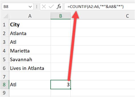 Excel Countif Function With Wildcard Search And Cell Reference Chris