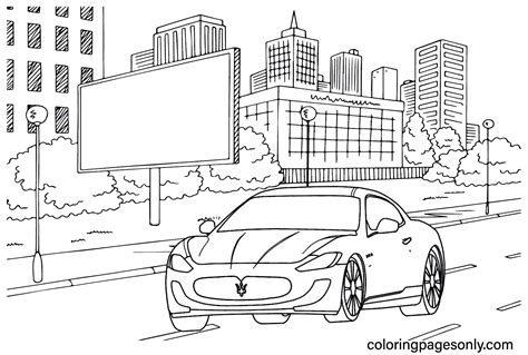 Maserati Coloring Page Images Free Printable Coloring Pages