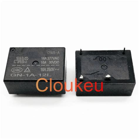 Реле gn 1a 5l 12l 24l 16a 4pin 5v 12v 24vdc hf7520 aliexpress