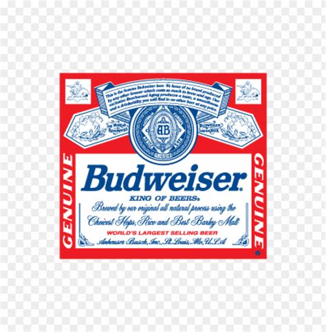 Budweiser Beer Logo Vector Free 466740 Toppng