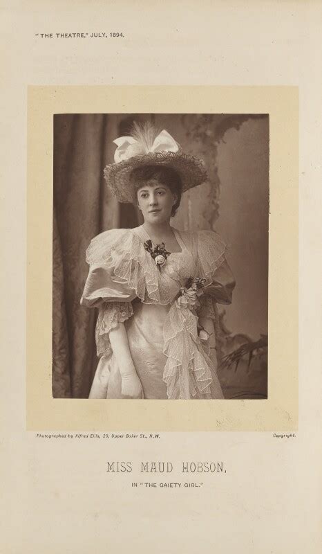 Npg Ax28858 Maud Hobson In A Gaiety Girl Portrait National Portrait Gallery