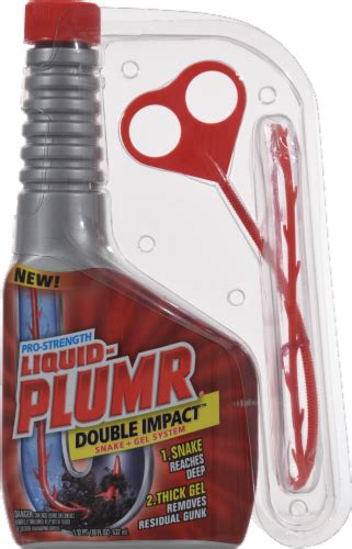 Liquid Plumr Double Impact Pro Strength Clog Remover Fl Oz Kroger