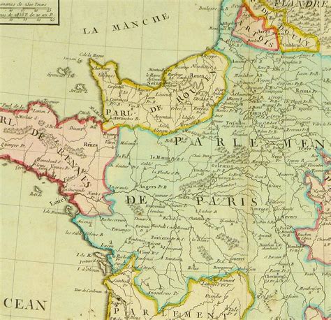 Map Of France 1783 Original Art Antique Maps And Prints