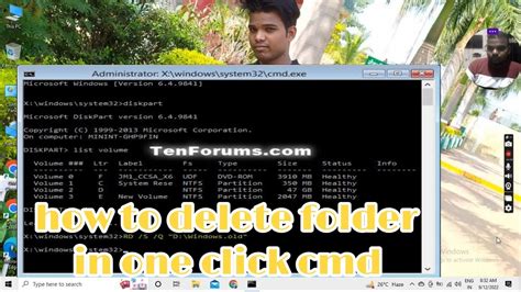 How To Delete Folder In One Click Cmd Youtube