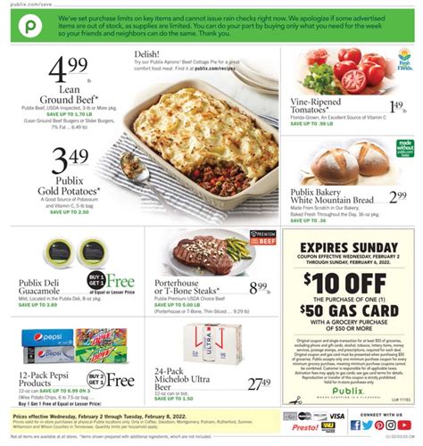 Publixweeklyad02022201 Publix Grocery Store Publix Weekly Ad