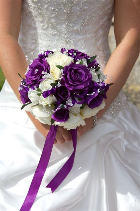 Popular blue white wedding bouquets of good quality and at affordable prices you can buy on aliexpress. Black And Purple Wedding Flowers