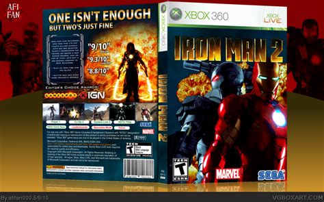 Iron Man 2 Xbox 360 Box Art Cover By Afifan000