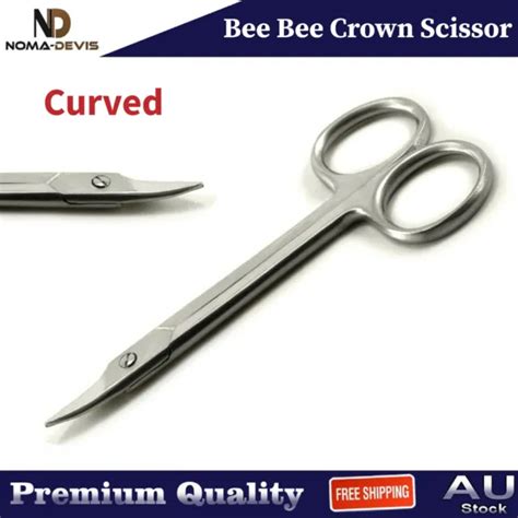 Surgical Dental Bee Bee Crown Scissor Curved Wire Cutting Veterinary