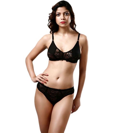 Buy Colors Black Lace Bra And Panty Sets Online At Best Prices In India