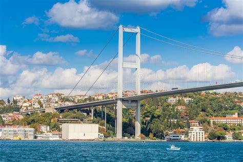The Bosphorus Bridge Or 15 July Martyrs Bridge One Of The Three