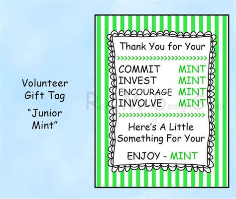 Volunteer T Tag Thank You For Your Commitment Staff Etsy