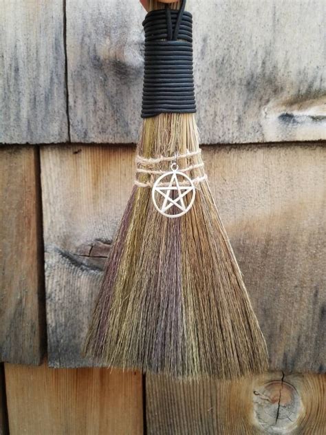 Witches Altar Besom Handheld Wiccan Broom Pagan Crystal Altar Broom
