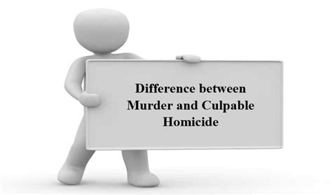 Difference Between Murder And Culpable Homicide