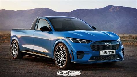 Ford Mach E Gt Pickup Rendering Would Be A Great Electric Ute