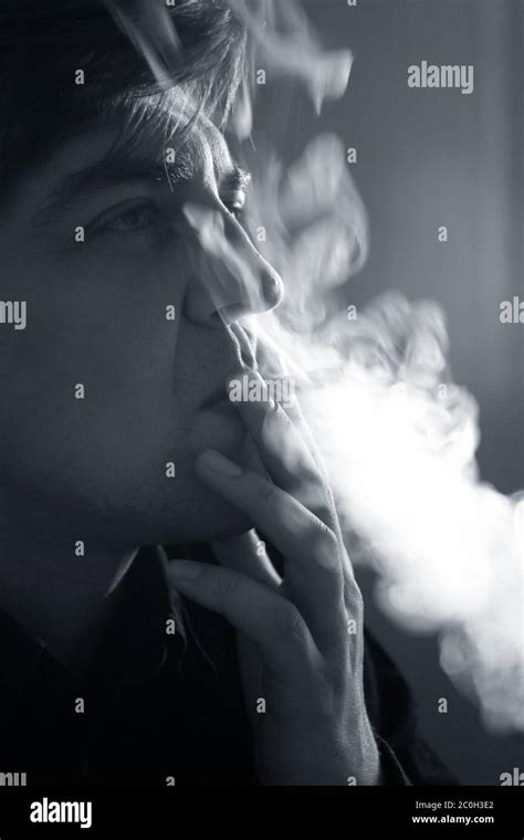 Smoking Cigarette Stock Photo Alamy