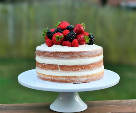 Layered Angel Food Cake With Fresh Berries And Whipped Cream Produce