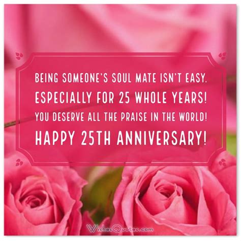 Silver Jubilee Anniversary 25th Wedding Anniversary Messages 25th