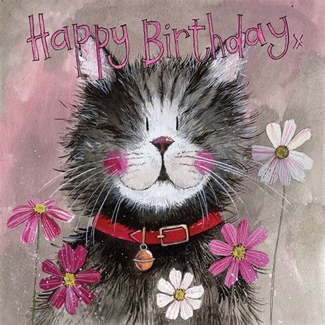 Pin By Annabelle Philippe On Kathi Happy Birthday Cat Cards Cat