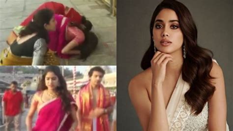 Janhvi Kapoor Viral Video भगवान की भक्ति में लीन हुईं जाह्नवी कपूर बहन खुशी संग तिरुपति बालाजी