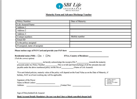 Sbi Life Insurance Policy Surrender Form Download