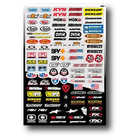 Factory Effex Micro Sponsor Sticker Sheet Fortnine Canada