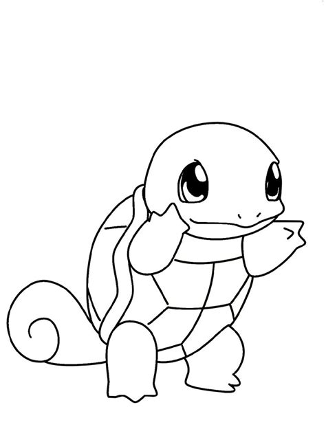 These pokemon coloring pages allow kids to accompany their favorite characters to an adventure land. Squirtle Coloring Pages Pokemon 2019 | Educative Printable ...