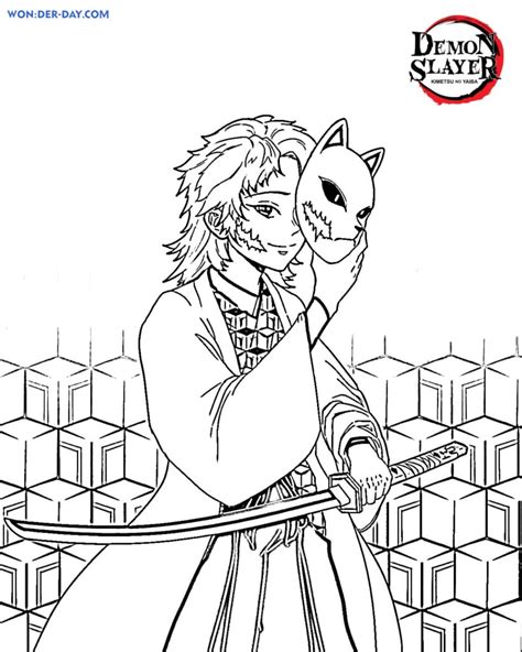 Share template on twitter share template on facebook. Demon Slayer coloring pages . Printable coloring pages