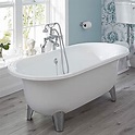 Acrylic Oval Shaped Free Standing Bath Tub with Choice of Feet 70"